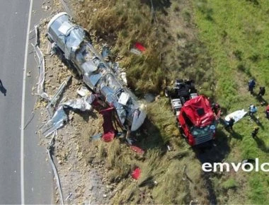 Σοκάρουν οι εικόνες από θανατηφόρο τροχαίο στην Εγνατία οδό (βίντεο)